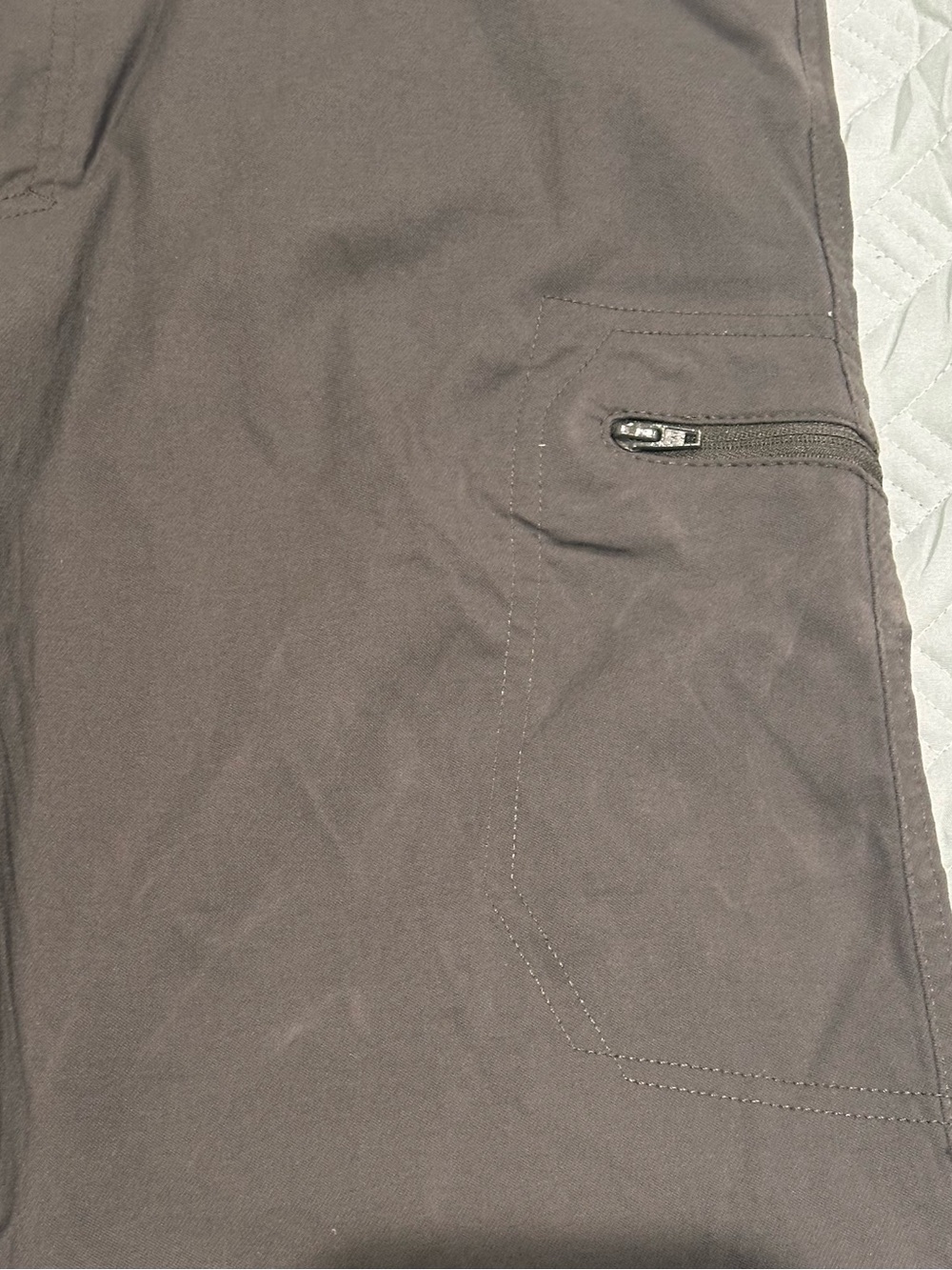 Wrangler Outdoor Pants Men’s Olive green Cargo Hiking Work Utility Stretch Pants - Picture 4 of 5